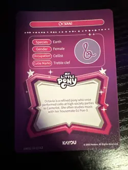 Kayou My Little Pony Card SR Octavia INT03-SR-011L2 - Image 2