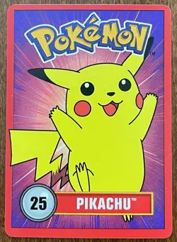 1998 Pokemon Official Nintendo Promo Card #25 Pikachu Near Mint - Image 1