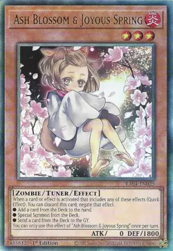 ULTIMATE Rare : RA04-EN025 Ash Blossom & Joyous Spring 1st Edition Yugioh Card - Image 1