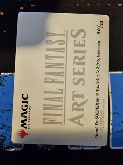 Cloud, Ex-SOLDIER 50/53 Gold Stamped Signature MTG Final Fantasy Art Series 7 - Image 2