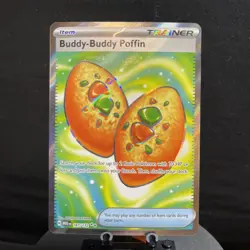 Pokemon TCG Buddy-Buddy Poffin 167/132 Mega Evolution Ultra Rare NM - Image 1