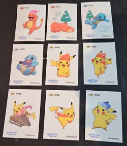 Pokemon Seal/Sticker Limited collectible Seal Winter Edition! Larger Sticker - Image 1