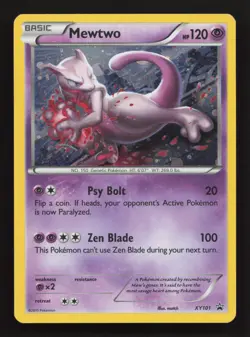 Pokemon TCG Mewtwo XY Black Star Promos XY101 Holo Promo - Image 1