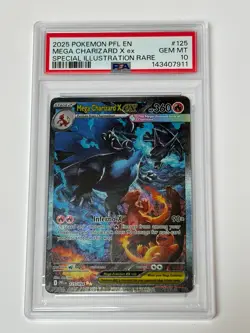 Pokemon 2025 Mega Charizard X ex 125/094 SIR Phantasmal Flames GEM MINT PSA 10 - Image 1