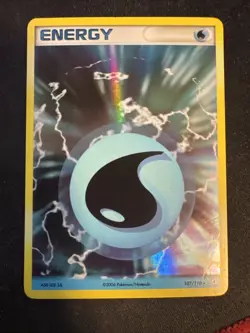 Pokemon TCG- Water Energy- 107/110- Holo Rare- Holon Phantoms- LP - Image 1