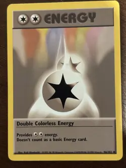 Pokemon TCG Double Colorless Energy Base Set 96/102 Uncommon Regular English - Image 1