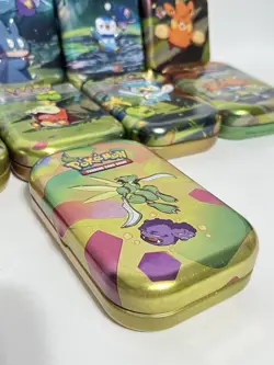 Pokemon Metal Mini Tins Lot of 11 Empty No Stickers Art Coins - Image 5