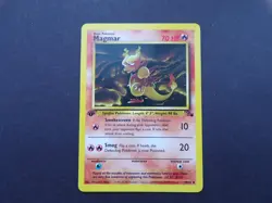 Pokemon-Magmar-39/62-Uncommon-Fossil-Vintage-1st Edition - Image 1