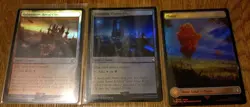 MTG Magic The Gathering Bundle Of Final Fantasy Holographic Land Cards - Image 3
