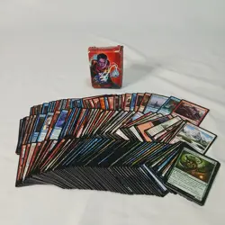 Magic The Gathering Card Bundle 160 Uncommon/Common/Land Cards - Image 1