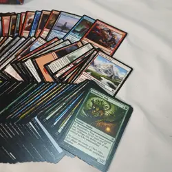 Magic The Gathering Card Bundle 160 Uncommon/Common/Land Cards - Image 2