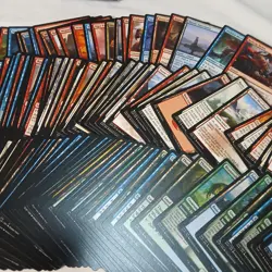 Magic The Gathering Card Bundle 160 Uncommon/Common/Land Cards - Image 3