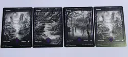 Magic: The Gathering 4x Land Swamp Full Art Cards Bundle NM MID VOW MTG - Image 1