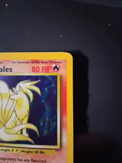 Pokemon TCG Base Set Holo Unlimited Rare Card 12/102 Ninetails - Image 3