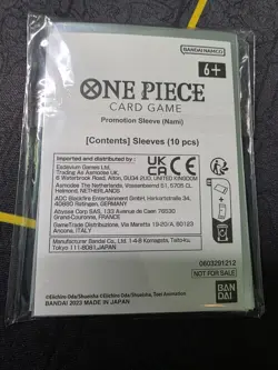 One Piece Card Game Promo Nami Sleeve Card protection 10 Sleeves Standard Size - Image 2