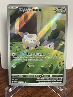 Togedemaru 104/094 Me02: Phantasmal Flames Holo Full Art NM Pokemon Card - Image 1