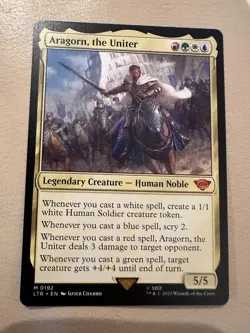 MTG - Aragorn, the Uniter - The Lord of the Rings: Tales of Middle-earth - NM - Image 1