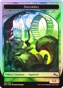 Unstable MTG Foil Squirrel Token Magic - Image 1