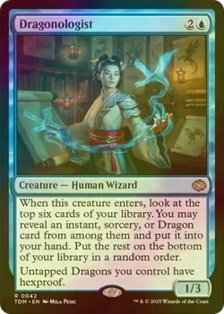 Dragonologist R Foil #42 | Tarkir: Dragonstorm TDM | MTG - Image 1