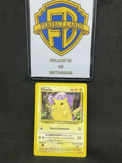 POKEMON SET BASE UNLIMITED PIKACHU COMUNE 58/102 NM - Image 1