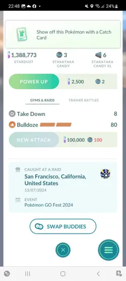 Pokemon Go Ultra Beast Stakataka ( Normal ) - Image 2
