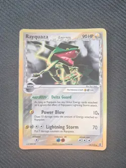 Carte Pokemon•Pokemon card Rayquaza HOLO RARE 13/113 Delta Species 2005 Vintage - Image 1