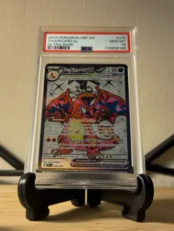 Pokemon TCG Charizard EX Sv03: Obsidian Flames Holo Ultra Rare 215/197 PSA 10 - Image 1