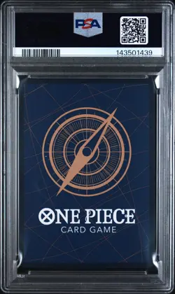 2025 One Piece OP11 Dracule Mihawk Release Event Winner #081 PSA 10 Promo - Image 2