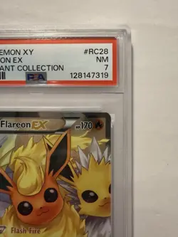 2016 POKEMON XY GENERATIONS RADIANT COLL #RC28 FULL ART/FLAREON EX PSA 7 - Image 4