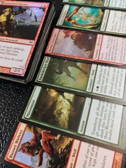 Raised by the Wolves 60 Card Mtg Deck Elf Wolf Moonmist - Image 1