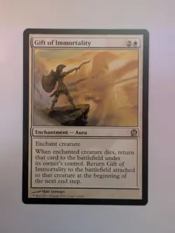 MTG Theros Gift of Immortality Regular Rare Card Near Mint Condition - Image 1