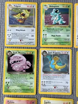 VINTAGE Pokemon 20 Card Holo Lot - Fossil, Jungle, Rocket, Base & Neo Gen- LP/MP - Image 2