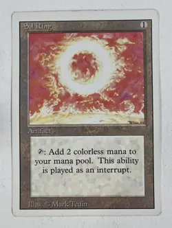 Sol Ring Revised MP Moderate Play MTG Magic The Gathering F - Image 1