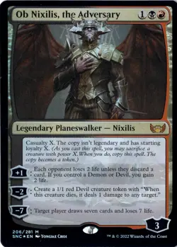 Ob Nixilis, The Adversary NM* FOIL Streets Of New Capenna 206/281 -UnltdCards - Image 1
