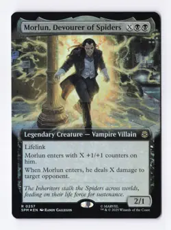Morlun, Devourer of Spiders (Extended Art) (Foil) MTG Marvel's Spider-Man (SPM) - Image 1