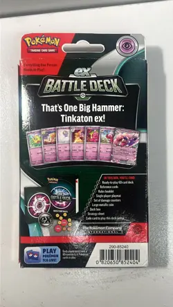 Pokemon TCG: Battle Deck 2023 Tinkaton EX NEW - Image 4