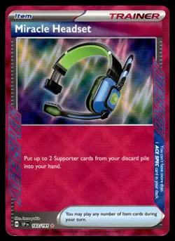 2024 Scarlet & Violet Series - Surging Sparks Miracle Headset Ace Spec #183 - Image 1