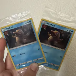 Set of 2 Pokemon Detective PSYDUCK Movie Trading Card -PROMO 2019 NEW Sealed - Image 1