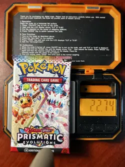 22.74g Prismatic Evolutions Pokemon Booster Pack New Sealed - Image 1