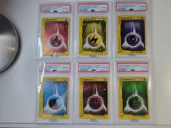 Pokemon 2002 JNP McDonald's Promos Holo Energy Complete Set. PSA 10! Swirls! - Image 1