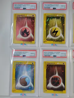 Pokemon 2002 JNP McDonald's Promos Holo Energy Complete Set. PSA 10! Swirls! - Image 2