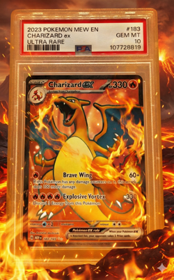 2023 Pokemon 151 Charizard ex #183 Full Art Ultra Rare PSA 10 GEM MINT MEW EN - Image 1