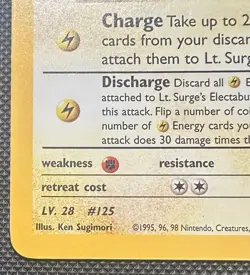 Pokemon Lt Surges Electabuzz 6/132 Holo NM Gym Heroes WOTC Vintage Rare Card - Image 5