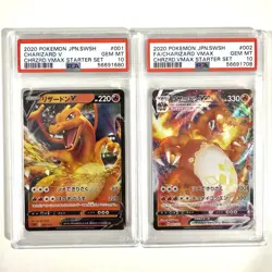 Charizard PSA 10 Bundle | 2 Japanese Charizard Pokemon Cards VMAX & V Full Art - Image 1