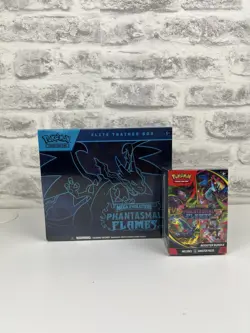 Pokemon TCG: Phantasmal Flames ETB & Booster Bundle BUNDLE - Sealed & Brand New - Image 1