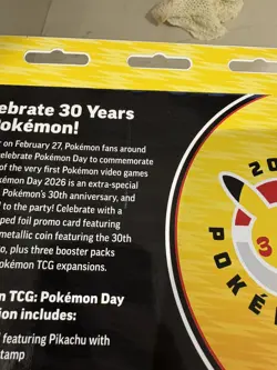 Pokemon TCG Pokemon Day 2026 Collection New Sealed In Hand-small mark - Image 3