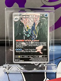 Pokemon TCG Clawitzer 141/132 Illustration Rare Mega Evolution - Image 1