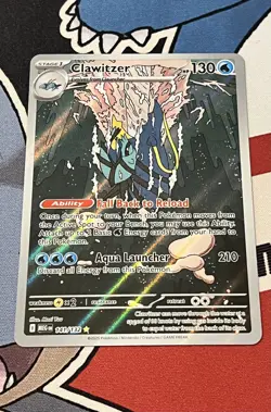 Pokemon TCG Clawitzer 141/132 Illustration Rare Mega Evolution - Image 3
