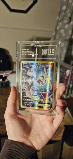 Tag 10 Mewtwo EX Evolutions 103/108 Pokemon XY 2016 Ultra Rare Gold Full Art - Image 3