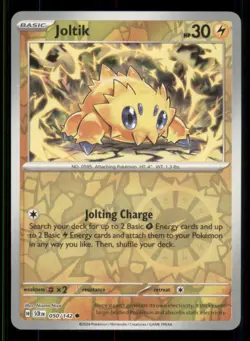 Joltik SV07: Stellar Crown #050/142 Common Reverse Holo Pokemon NM - Image 1